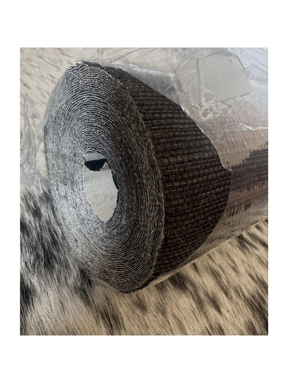 Schumacher Natural Grasscloth Haruki Wallpaper Roll Jet (Black) #5004715 run 007